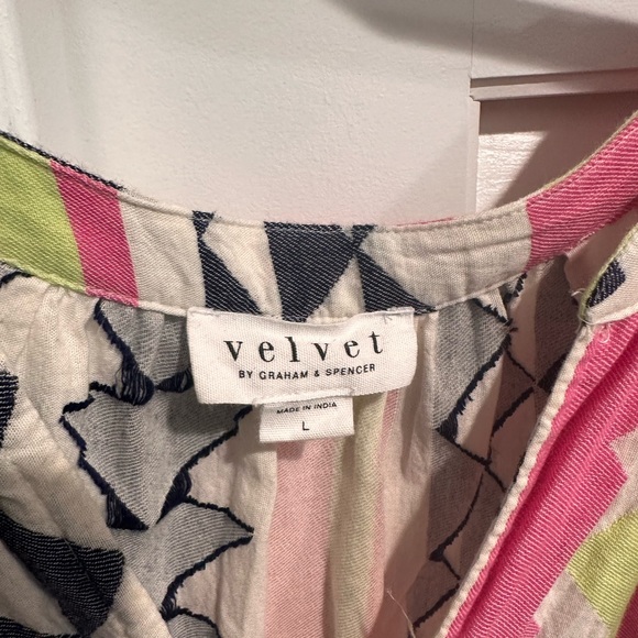 Velvet by Graham & Spencer Tiered Mini Dress- Large - Picture 3 of 4